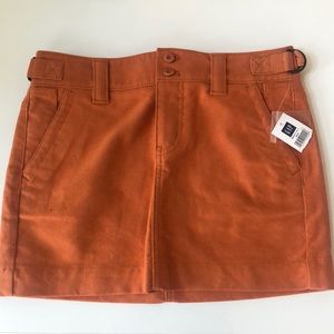Vintage!! GAP Orange Denim Skirt NWT